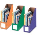 4-inch Magazine File Secondary Colors (Pack of 3)