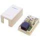 StarTech.com Single Cat5e RJ45 Wall Jack White with Keystone Jack
