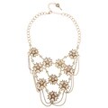 Betsey Johnson Multi Link Flower Necklace