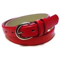 Womens Colored Leather Slim Belt
