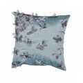 Contemporary Blue Square 18-inch Pillow