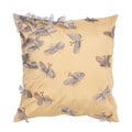 Contemporary Gold/Yellow Square 18-inch Pillow