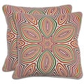 Villa Linen Multicolor Throw Pillows (Set of 2)