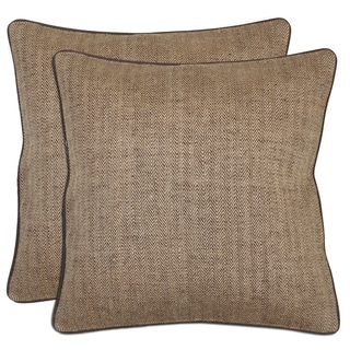 Villa Textured JuteThrow Pillows (Set of 2)