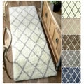 Rug Collective Moroccan Trellis Shag Runner (2'8 x 8')
