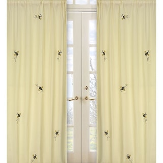 Bumble Bee 84-inch Curtain Panels (Set of 2)