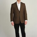 Adolfo Men's Brown Mini Houndstooth Sport Coat