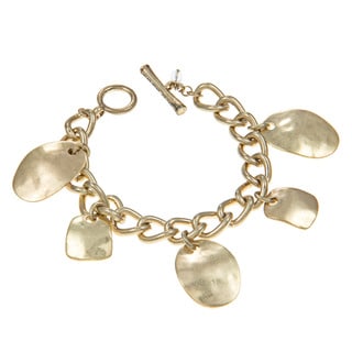 Kenneth Cole Goldtone Sculpture Charm Toggle Bracelet