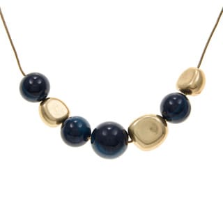 Kenneth Cole Goldtone Blue Necklace