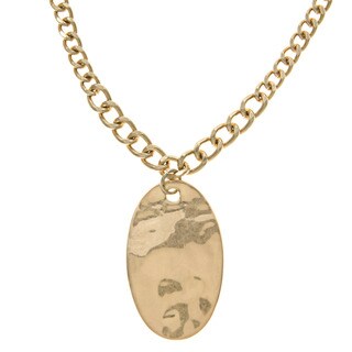 Kenneth Cole Goldtone Sculpture Long Pendant Necklace