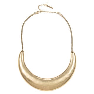 Kenneth Cole Goldtone Sculpture Crescent Necklace