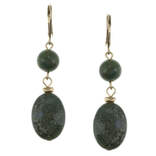 Kenneth Cole Emerald Green 2-stone Drop Fashion Earrings