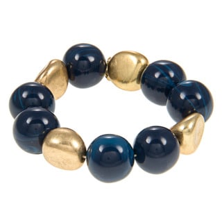 Kenneth Cole Goldtone Blue Stretch Bracelet