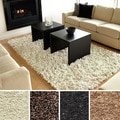 Modern Ivory Paper Shag Rug (8' x 10')