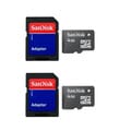 SanDisk 4GB microSDHC Memory Card with SD Adapter (Pack of 2)