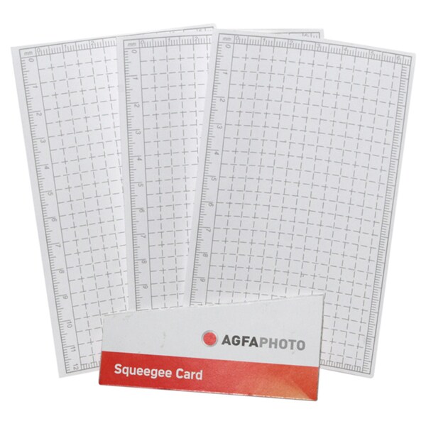 Agfa 3-Piece 3x5 Inches Universal Screen Guard with Squeegee for All Camera LCD Screens