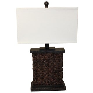 Casa Cortes Rattan 28-inch High Table Lamp