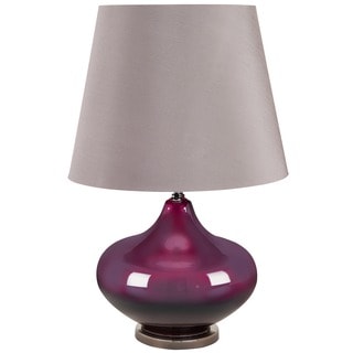 Casa Cortes Amethyst Glass Table Lamp