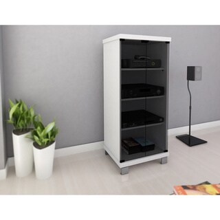 Sonax C-011-CHT Holland 20-inch Frost White and Glass Component Stand