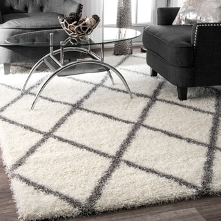 (>_<)  nuLOOM Moroccan Trellis Shag Rug (6'7 x 9')