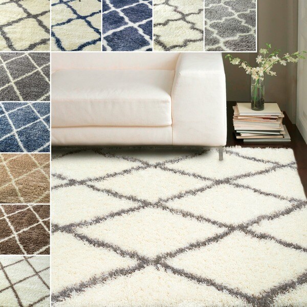 nuLOOM Moroccan Trellis Shag Rug (8' x 10') Overstock Shopping