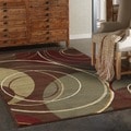Indoor Brown/ Red Area Rug (9'10 x 12'9)