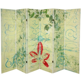 Garden Gate 5.25-Foot Tall Canvas Room Divider (China)