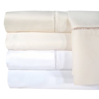 Veratex Egyptian Cotton Linford Hemstitch 1200 Thread Count Sheet Separates and Pillowcase Pair Separates