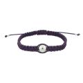 Sterling Silver Bead Purple Bracelet