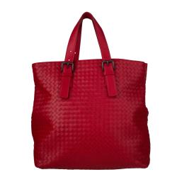 Bottega Veneta Red Ebano Nappa Tote