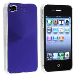 Blue Aluminum Rear Snap-on Case for Apple iPhone 4 AT&T/ Verizon
