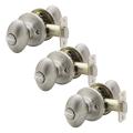 Egg Knob Privacy Door Handles (Set of 3)