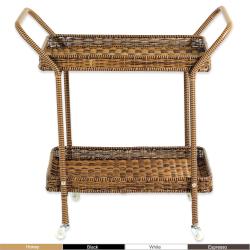 Wicker Lane Outdoor Wicker Serving Cart
