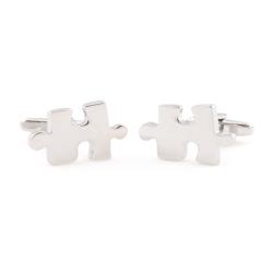 Cuff Daddy Silvertone 'Jigsaw Puzzle' Cufflinks
