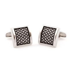 Cuff Daddy Silvertone SOHO Tactile Cuff Links