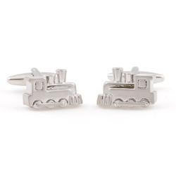 Cuff Daddy Silvertone Freight Train Cufflinks