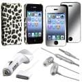 Case/ Mirror Screen Protector/ Headset/ Car Charger for Apple iPhone 4