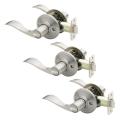 Waverlie Lever Left-Hand Privacy Door Handles (Set of 3)