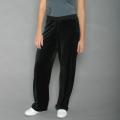 Ellen Tracy Women's Black Velour Track Pants