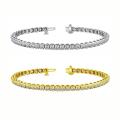 14k Gold 12ct TDW Diamond Tennis Bracelet (I-J, I1-I2)