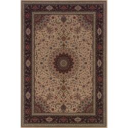 Astoria Ivory/ Black Traditional Area Rug (10' x 12'7)