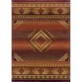 Baldwin Red/ Beige Transitional Area Rug (9'9 x 12'2)