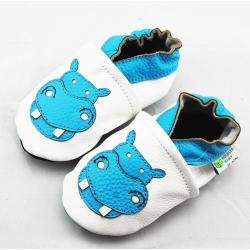 Hippo Soft Sole Leather Baby Shoes