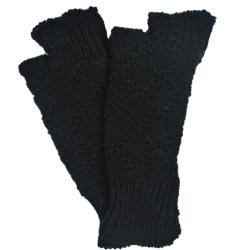Wool Fleece-Lined Diamond Knit Hand Warmer (Nepal)