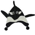 Wool Fleece-Lined Kid's Whale Beanie (Nepal)