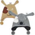 Wool Fleece-Lined Kid's Puppy Beanie (Nepal)