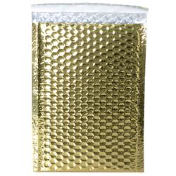 Gold Metallic Open End 6.38 x 9.5 Bubble Mailers (Pack of 12)