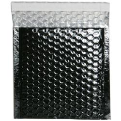 Black Metallic CD-size Bubble Mailers (Pack of 12)