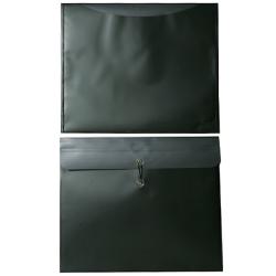 Metallic Dark Green 15 in x 18 in Plastic Envelope (Set of 12)