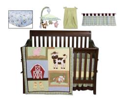 Trend Lab Baby Barnyard 8 piece Crib Bedding Set